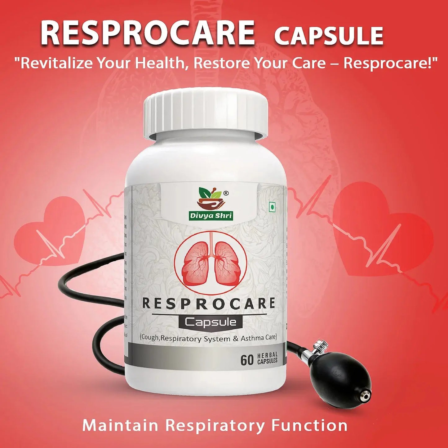 फेफड़ों की सफाई और मजबूती के लिए – Resprocare capsule हर्बल सप्लीमेंट