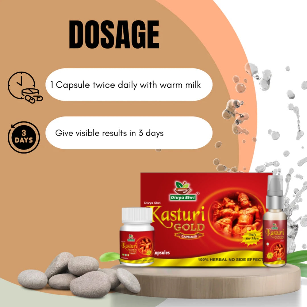 Kasturi Gold Kit : Unleash Your Inner Energy,For Vigour and Vitality