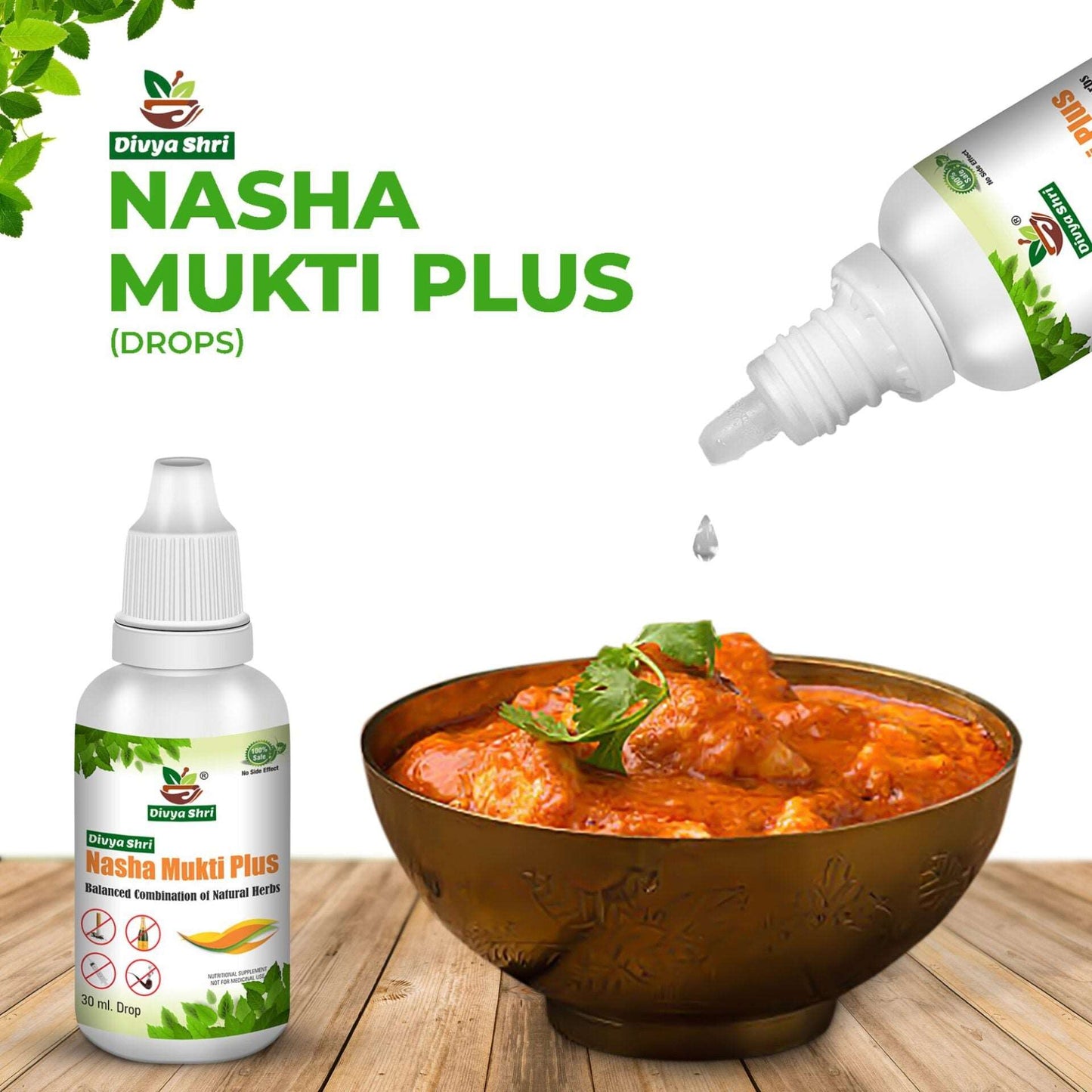 Nasha Mukti Plus Pure Herbal Product - Ayurvedic De- addiction Remedy - Made in India